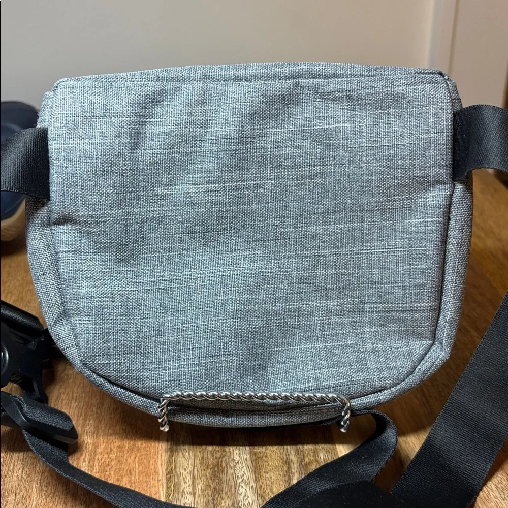Herschel Black Gray canvas Belt Bag Fanny Pack Crossbody